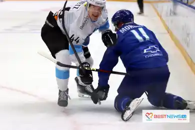 Хоккеисты Динамо оказали сопротивление Барысу в первом периоле