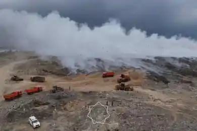 Пожар на полигоне в Алматинской области локализован