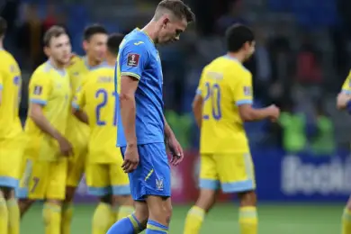 "Команда очень сильно расстроена" - главный тренер сборной Украины после матча с Казахстаном 