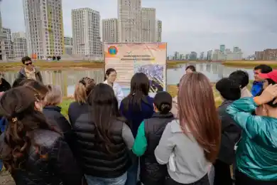 Биологическую очистку озера Малый Талдыколь провели в Астане