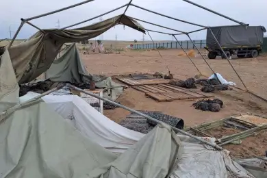 В Жетыгене во время бури каркасом палатки убило 19-летнего военнослужащего Нацгвардии - фото, видео 