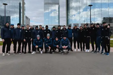 Хоккеисты московского "Динамо" прогулялись перед матчем в Астане 