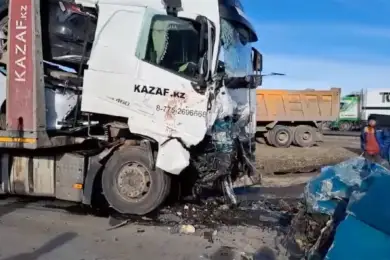 Лобовое столкновение легковушки и грузовика - шестеро погибли на месте 