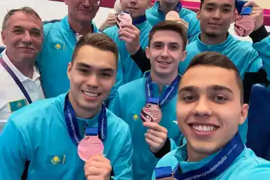 Гимнасты сборной Казахстана завоевали медаль