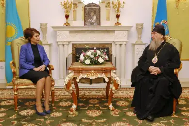 Аида Балаева провела встречу с митрополитом Астанайским и Казахстанским Александром 
