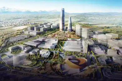 Олжасу Бектенову показали макеты небоскребов для города Алатау