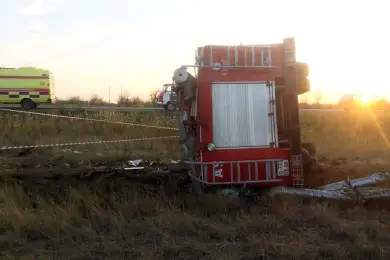 В Уральске водитель пожарного авто ценой своей жизни избежал ДТП и погиб 