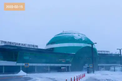 В аэропорту Нур-Султана задержали авиарейсы из-за метеоусловий 