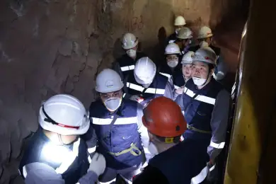 Министр нацэкономики Куантыров рассказал, о чем говорил с шахтерами на глубине 300 метров 