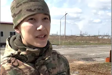 Как главред Bestnews.kz Жанар Сердалина готовилась к параду вместе с военнослужащими Нацгвардии РК - часть 4, финал 