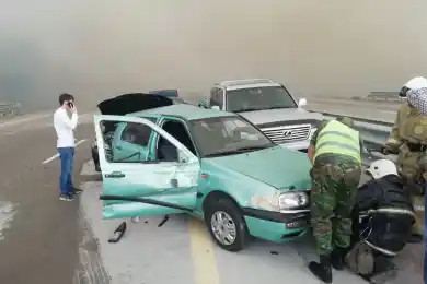 Густой дым спровоцировал 8 ДТП на трассе "Алматы-Капшагай" - фото, видео