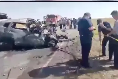 Три авто столкнулись в Туркестанской области – 9 человек погибло, 13 ранено 