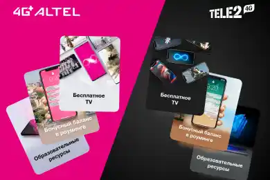 BIZ BIRGEMIZ: "Tele2" и "Altel" ввели специальные меры поддержки абонентов