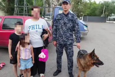 Служебный пёс нашел пропавших детей в Астане 