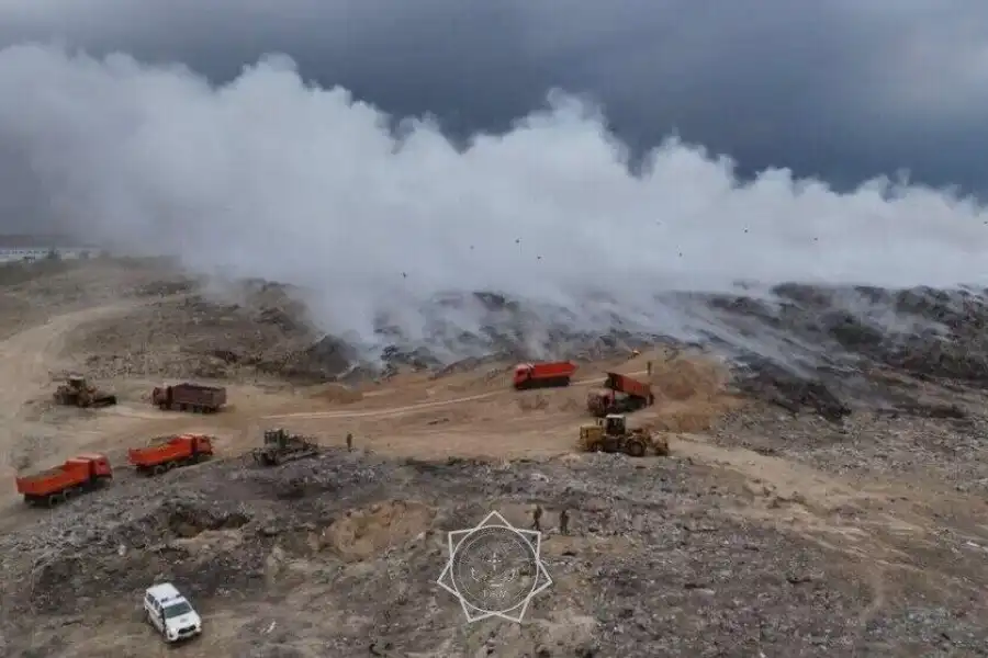 Пожар на полигоне в Алматинской области локализован 