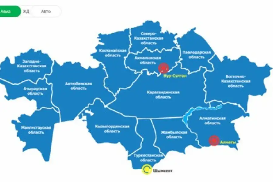 «Казахтелеком» совместно с МИИР РК создал интерактивную карту по транспорту 