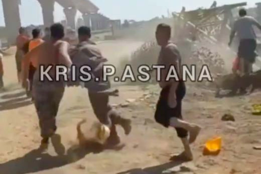 Полиция в Нур-Султане возбудила уголовное дело после массовой драки строителей - video 