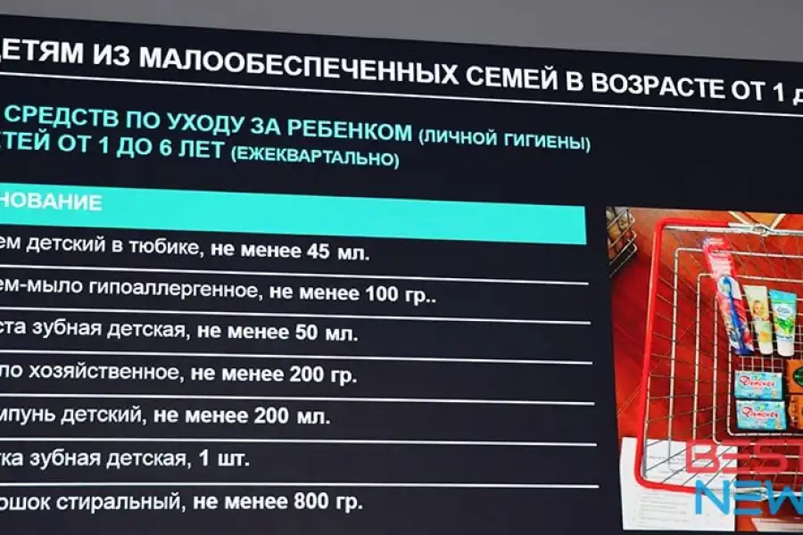 Шампунь, крем, мыло: вместе с АСП малообеспеченные семьи получат гигиенические средства 