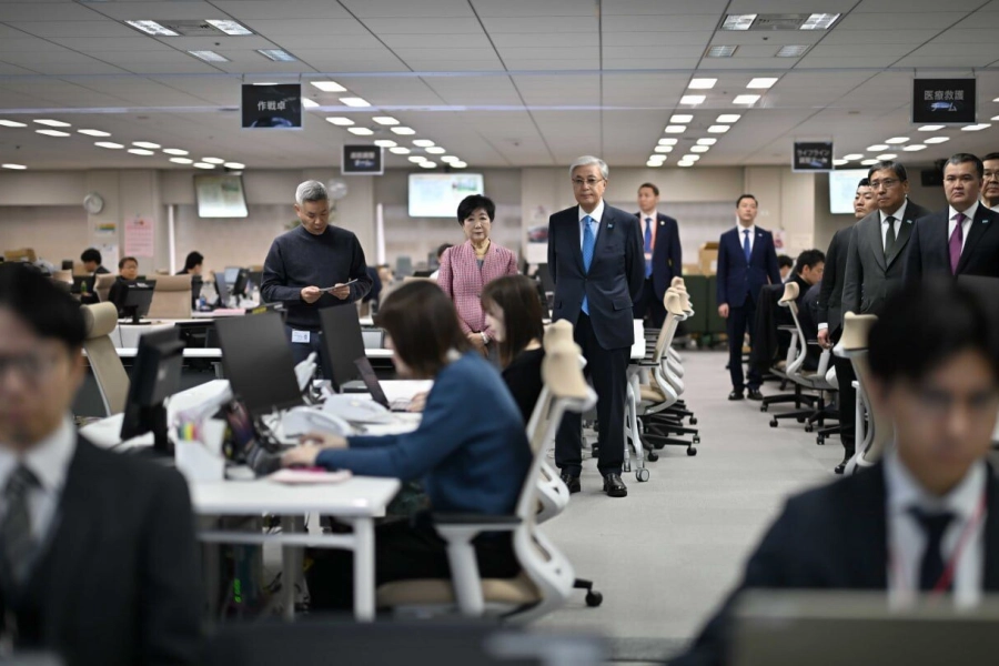 Президент Казахстана посетил Ситуационный центр Токио по ЧС 