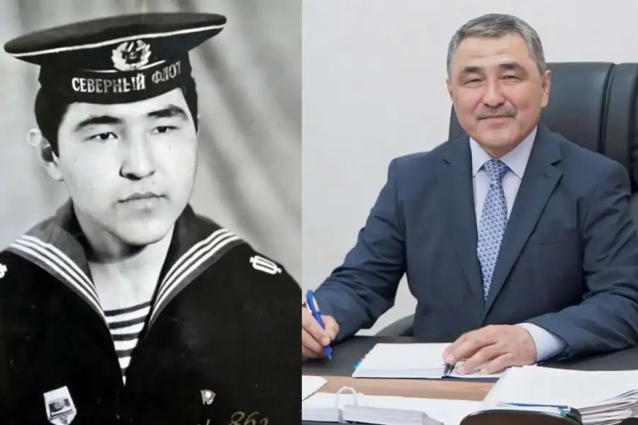«Флотская служба закалила меня»: министр Нуржигитов показал свои армейские фото 