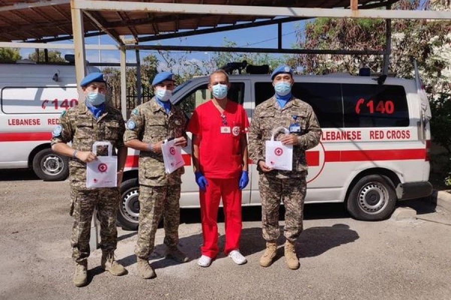 Миротворцы Казахстана стали донорами крови в Ливане 