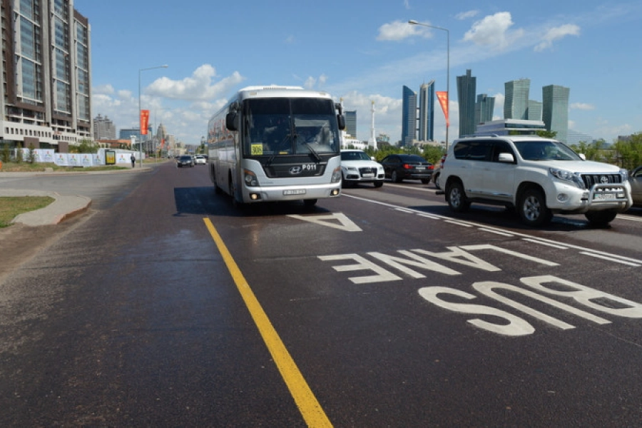 В Нур-Султане увеличивают число Bus Lane: теперь и по улице Нажимеденова 