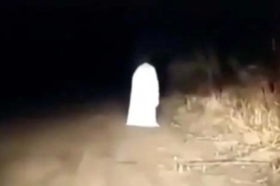Полиция начала проверку подлинности призрака в Западно-Казахстанской области. Видео 