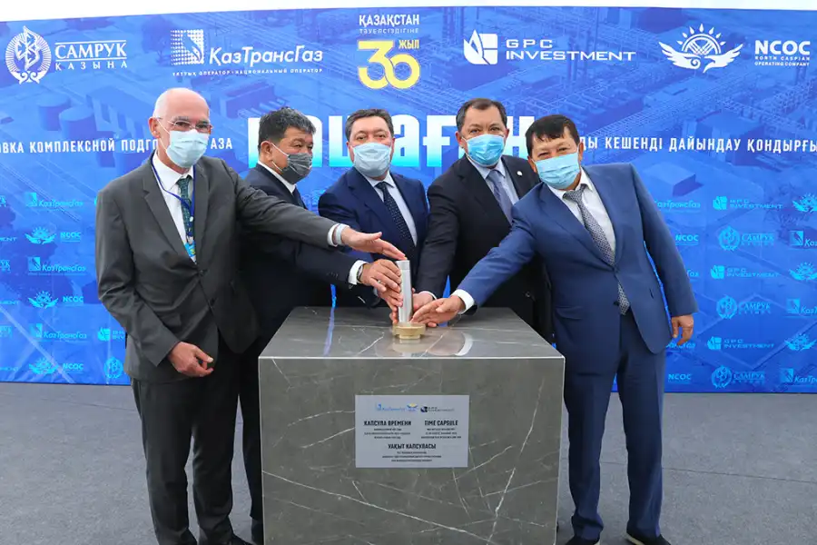 На Кашагане начнется строительство газоперерабатывающего завода 