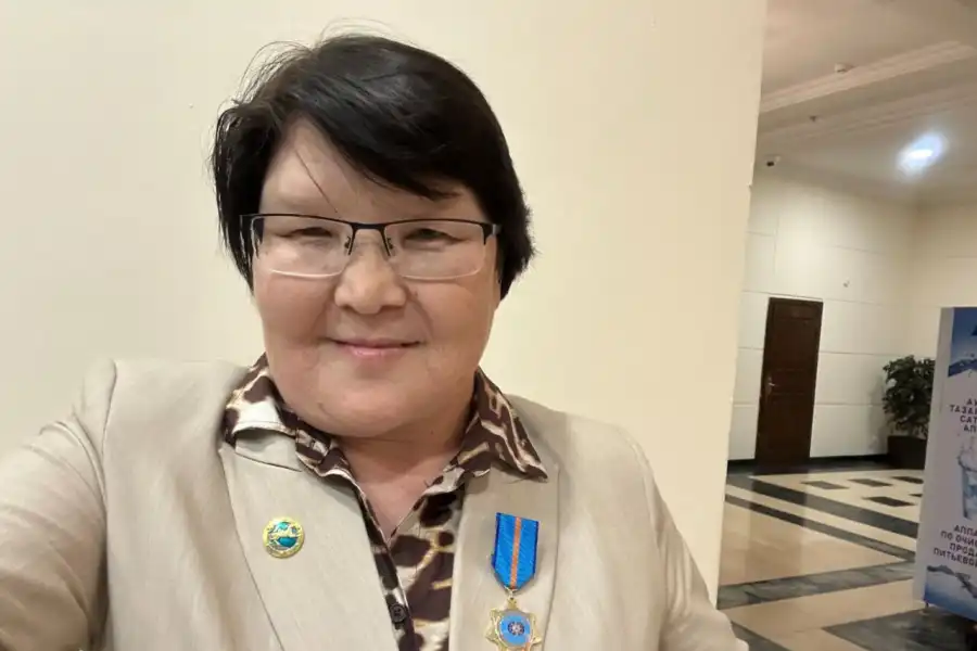 Главред Bestnews.kz Жанар Сердалина награждена медалью МЧС Казахстана 