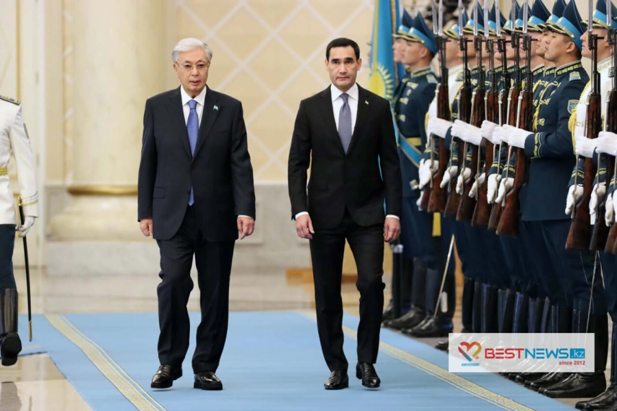 В Акорде прошла церемония встречи Президента Туркменистана 