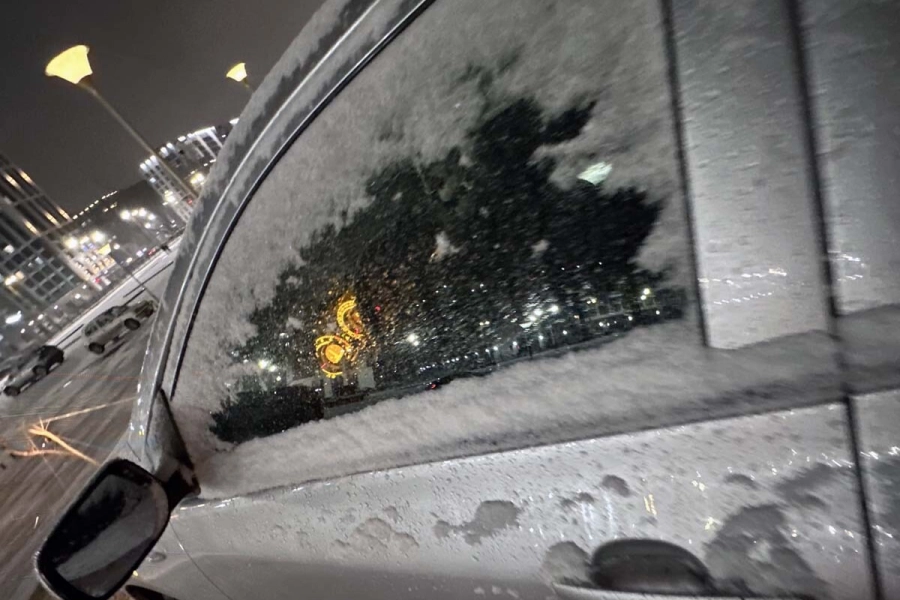 В Астане упала температура и выпал снег 