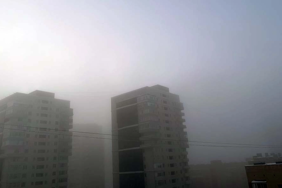 В Нур-Султан густой туман, плохая видимость на дорогах 