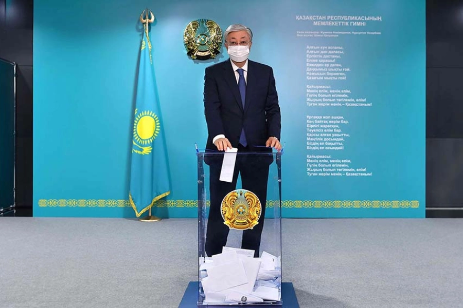 Президент Казахстана проголосовал за кандидатов в депутаты Мажилиса от АНК 