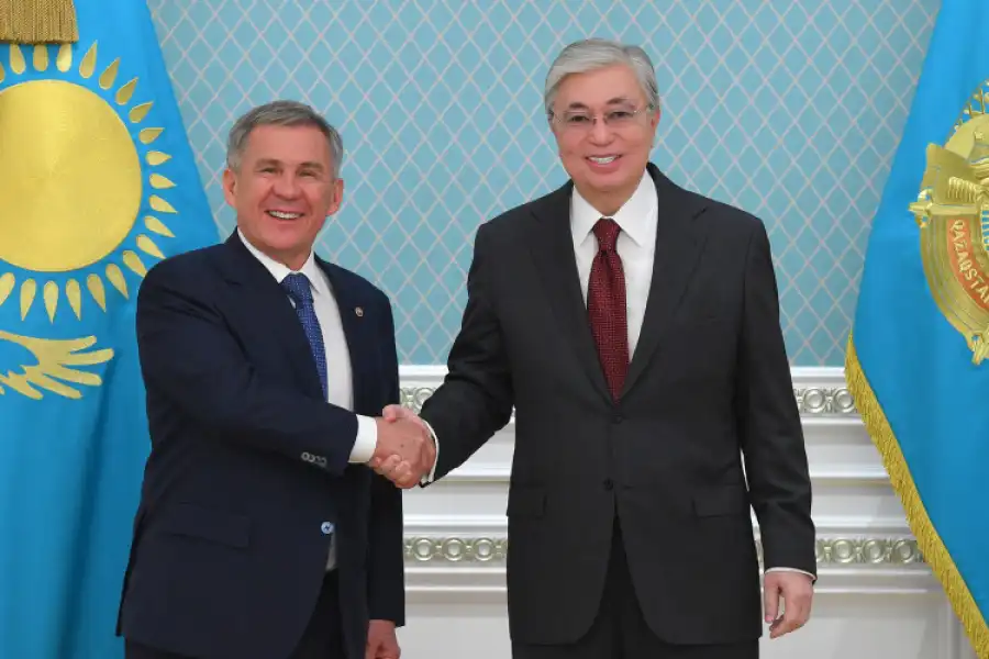 Президенты Казахстана и Татарстана провели встречу в Акорде 