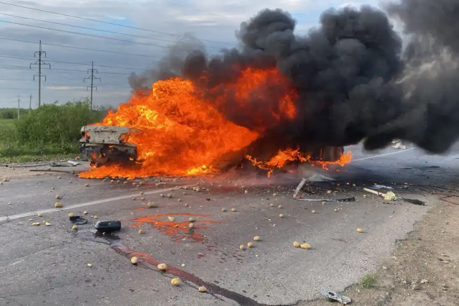 Трое пассажиров и один ребенок сгорели в результате ДТП возле Певтропавловска 