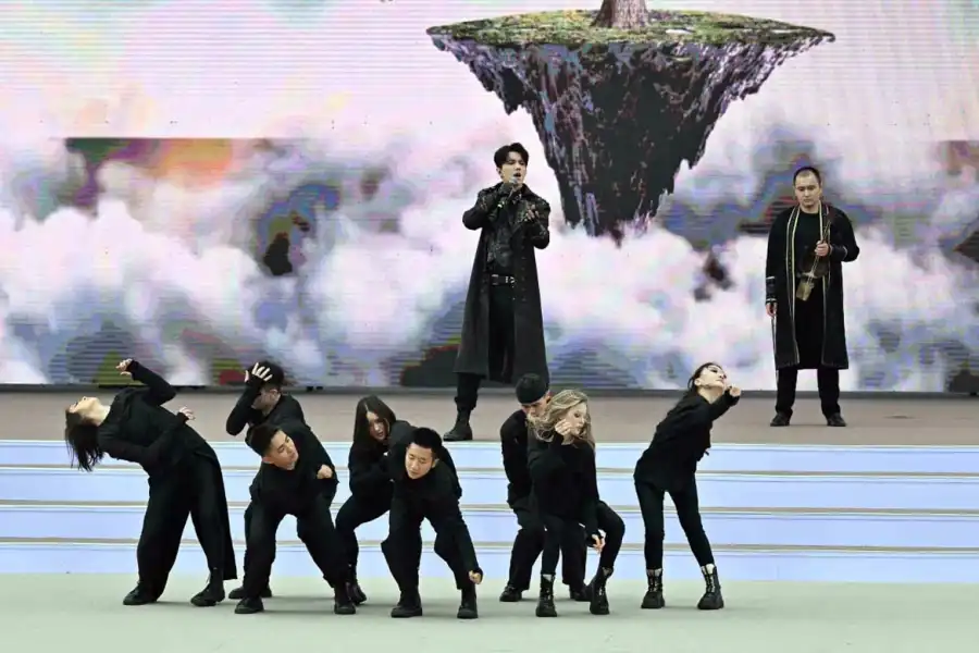 Димаш Кудайберген выступил на концерте в Алматы 