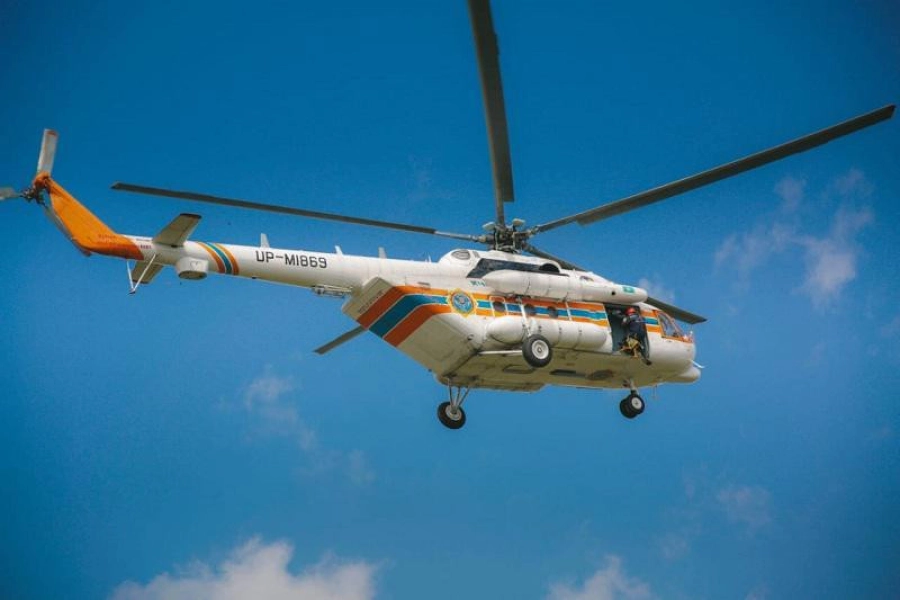 На тушение пожара в Наурзумском заповеднике направляют вертолеты 